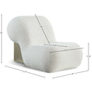 Meridian Quadra Cream Fabric Accent Chair IMAGE 5