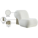 Meridian Quadra Cream Fabric Accent Chair IMAGE 6