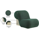 Meridian Quadra Green Fabric Accent Chair IMAGE 6