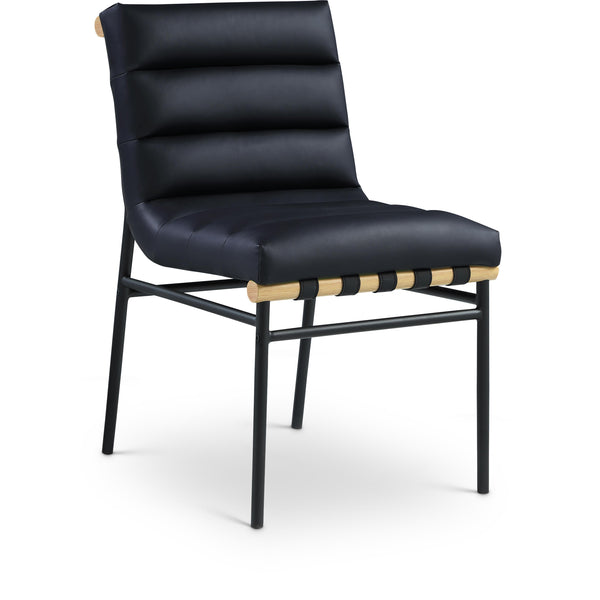 Meridian Burke Black Vegan Leather Dining Chair IMAGE 1