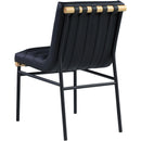 Meridian Burke Black Vegan Leather Dining Chair IMAGE 4
