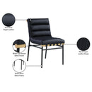 Meridian Burke Black Vegan Leather Dining Chair IMAGE 8