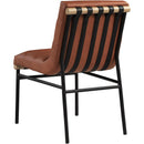 Meridian Burke Cognac Vegan Leather Dining Chair IMAGE 4