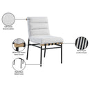 Meridian Burke Cream Boucle Fabric Dining Chair IMAGE 8