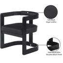 Meridian Manchester Black Vegan Leather Dining Chair IMAGE 9