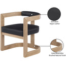Meridian Manchester Black Vegan Leather Dining Chair IMAGE 9