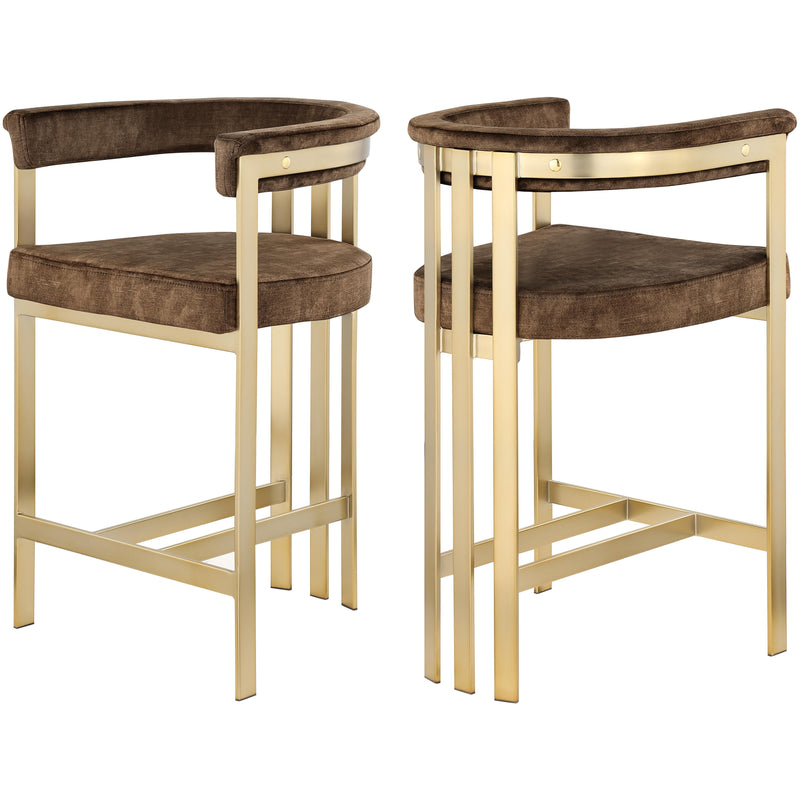 Meridian Marcello Stool 596Brown-C IMAGE 1