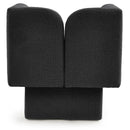 Meridian Marcel Black Boucle Fabric Chair IMAGE 3