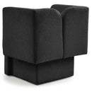 Meridian Marcel Black Boucle Fabric Chair IMAGE 4