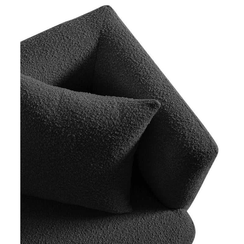 Meridian Marcel Black Boucle Fabric Chair IMAGE 6