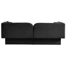 Meridian Marcel Black Boucle Fabric Sofa IMAGE 3