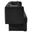 Meridian Marcel Black Boucle Fabric Sofa IMAGE 4