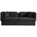 Meridian Marcel Black Boucle Fabric Sofa IMAGE 5