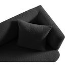 Meridian Marcel Black Boucle Fabric Sofa IMAGE 6