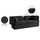 Meridian Marcel Black Boucle Fabric Sofa IMAGE 9