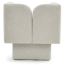 Meridian Marcel Cream Boucle Fabric Chair IMAGE 3