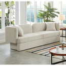 Meridian Marcel Cream Boucle Fabric Sofa IMAGE 2