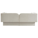 Meridian Marcel Cream Boucle Fabric Sofa IMAGE 3