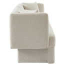 Meridian Marcel Cream Boucle Fabric Sofa IMAGE 4