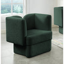 Meridian Marcel Green Boucle Fabric Chair IMAGE 2