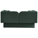 Meridian Marcel Green Boucle Fabric Loveseat IMAGE 3