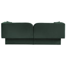 Meridian Marcel Green Boucle Fabric Sofa IMAGE 3