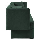 Meridian Marcel Green Boucle Fabric Sofa IMAGE 4
