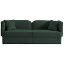 Meridian Marcel Green Boucle Fabric Sofa IMAGE 5