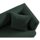 Meridian Marcel Green Boucle Fabric Sofa IMAGE 6