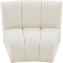 Meridian Infinity Cream Boucle Fabric Modular Chair IMAGE 6