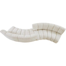 Meridian Infinity Cream Boucle Fabric 4 pc Modular Sectional IMAGE 5