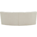 Meridian Infinity Cream Boucle Fabric 2 pc Modular Sectional IMAGE 4