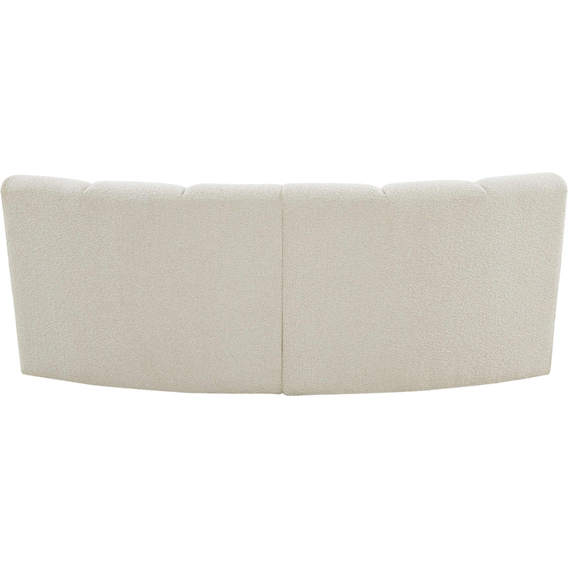 Meridian Infinity Cream Boucle Fabric 2 pc Modular Sectional IMAGE 4