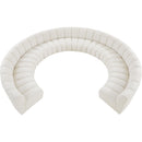 Meridian Infinity Cream Boucle Fabric 10 pc Modular Sectional IMAGE 6