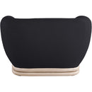 Meridian Kipton Black Boucle Fabric Chair IMAGE 3