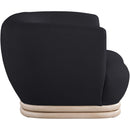 Meridian Kipton Black Boucle Fabric Chair IMAGE 5