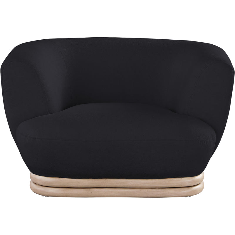 Meridian Kipton Black Boucle Fabric Chair IMAGE 6