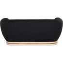 Meridian Kipton Black Boucle Fabric Loveseat IMAGE 3