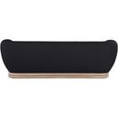 Meridian Kipton Black Boucle Fabric Sofa IMAGE 3