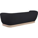 Meridian Kipton Black Boucle Fabric Sofa IMAGE 4