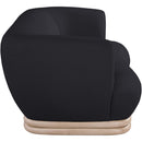 Meridian Kipton Black Boucle Fabric Sofa IMAGE 5