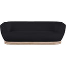 Meridian Kipton Black Boucle Fabric Sofa IMAGE 6