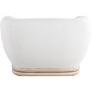 Meridian Kipton Cream Boucle Fabric Chair IMAGE 3