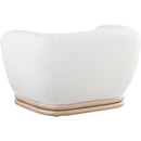 Meridian Kipton Cream Boucle Fabric Chair IMAGE 4