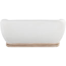 Meridian Kipton Cream Boucle Fabric Loveseat IMAGE 3