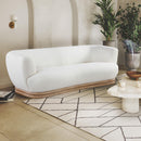 Meridian Kipton Cream Boucle Fabric Sofa IMAGE 2