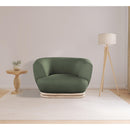 Meridian Kipton Green Boucle Fabric Chair IMAGE 2
