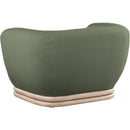 Meridian Kipton Green Boucle Fabric Chair IMAGE 4