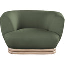 Meridian Kipton Green Boucle Fabric Chair IMAGE 6