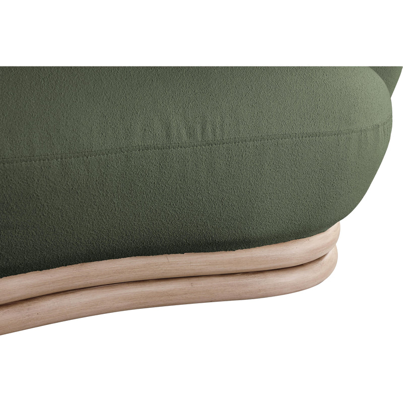 Meridian Kipton Green Boucle Fabric Chair IMAGE 7